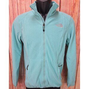 The North Face Womens Full-Zip Fleece Jacket Small Teal